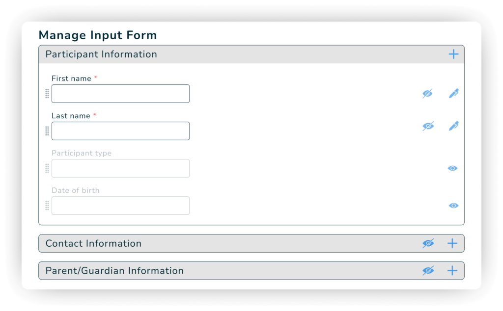 Customizable Registration Forms